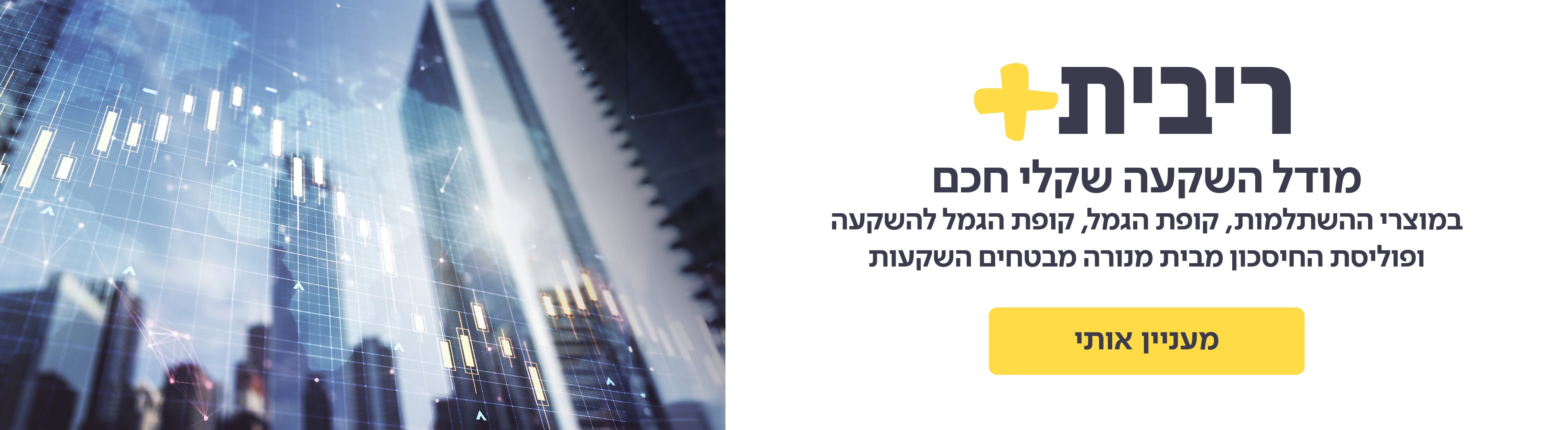 מודל השקעה שקלי חכם במוצרי ההשתלמות, קופת הגמל' קופת הגמל להשקעה ופוליסת חיסכון מבית מנורה מבטחים השקעות 